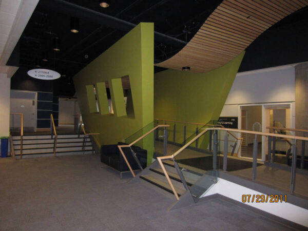 Ramp and Accent Wall, Surrey City Central, SFU Podium 2